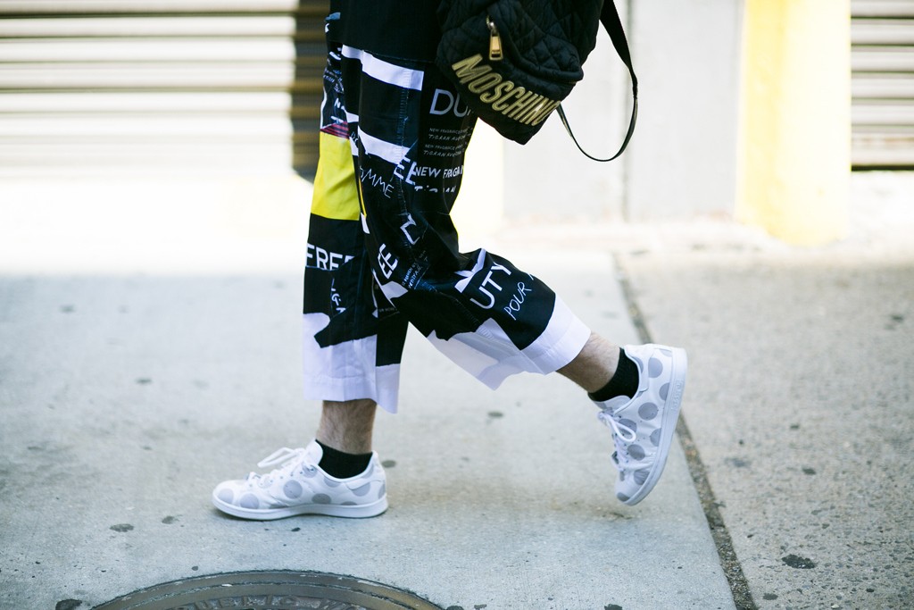 Men's New York Fashion Week street style.