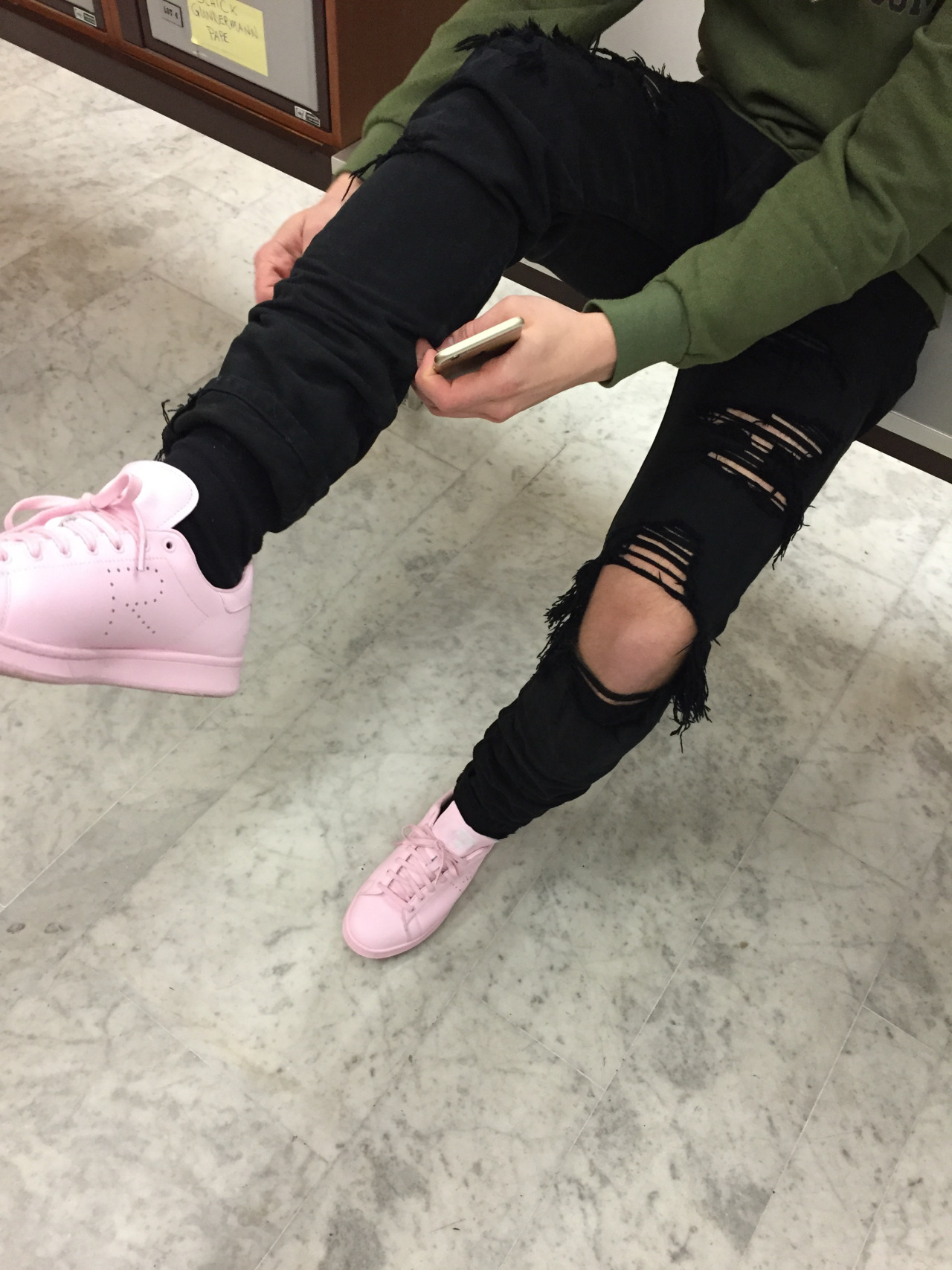 Trending: Adidas x Raf Simons Stan Smiths Pink Sneakers
