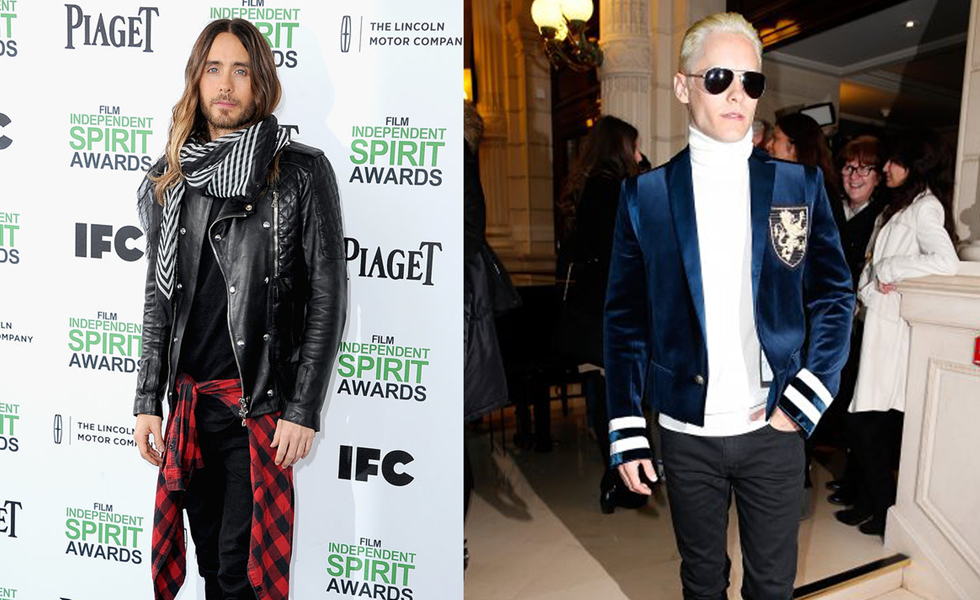 Before And After: Jared Leto Transforms His Look at PFW