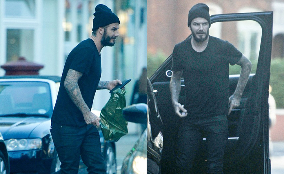 Spotted: David Beckham in Adidas Yeezy Boost Sneakers