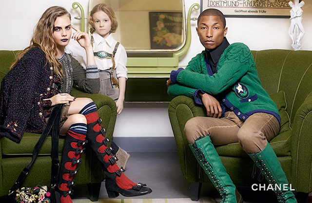 Pharrell, Cara Delevingne & Karl Lagerfeld’s Godson Star for Chanel Pre-Fall 15 Paris-Salzburg Campaign