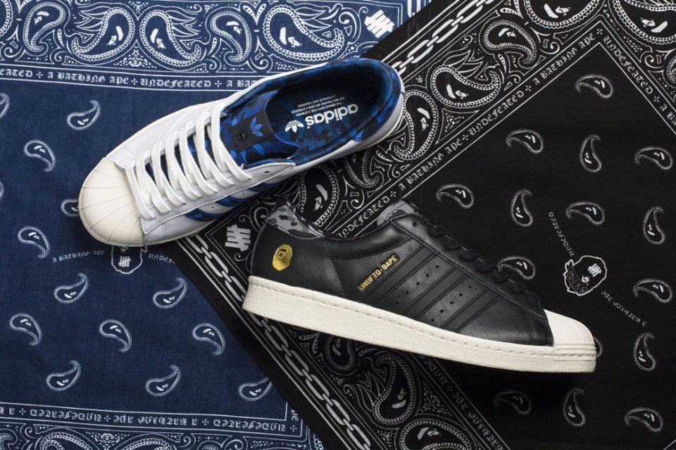 BAPE x Undefeated x adidas Originals Superstar Collaboration