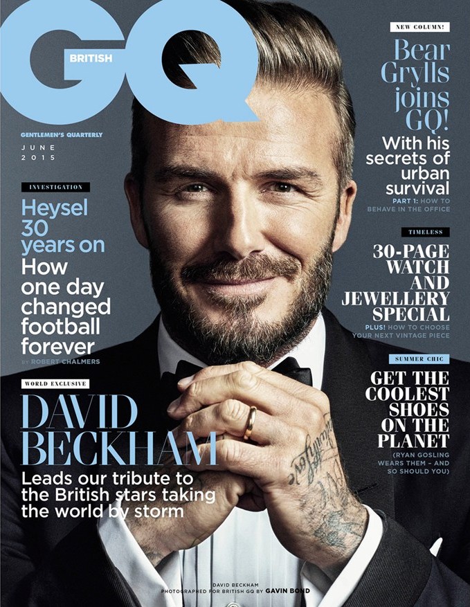 David Beckham Covers GQ June 2015 British GQ