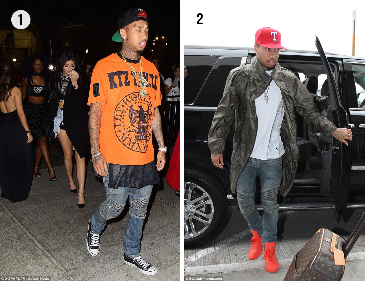 Celebrity Style: Tyga wears KTZ, Balmain, Balenciaga + More – Vote Best Look