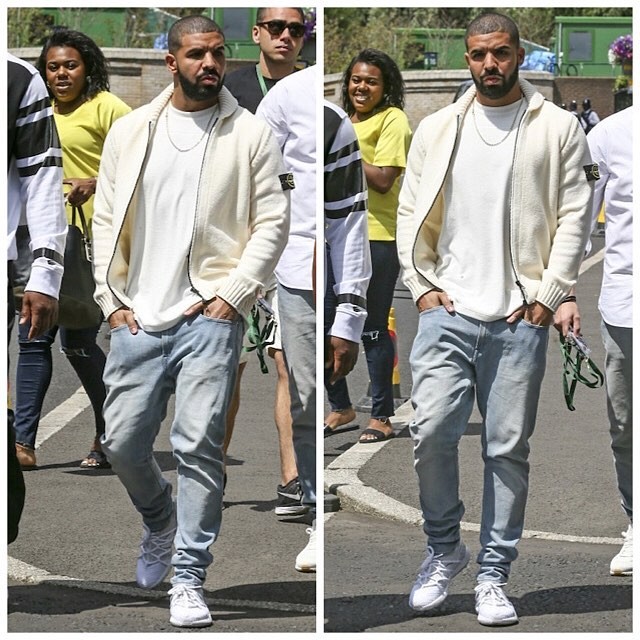 Spotted: Drake In Stone Island & Nike at the Wimbledon 2015 Finale