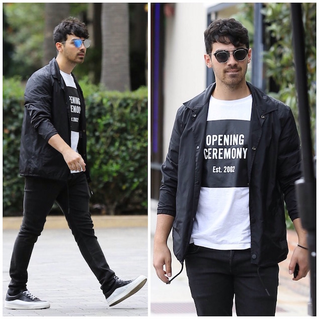 Spotted: Joe Jonas in Opening Ceremony and Public School Sneakers