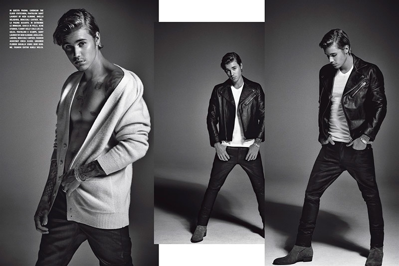 Justin Bieber Covers L’Uomo Vogue July/August 2015