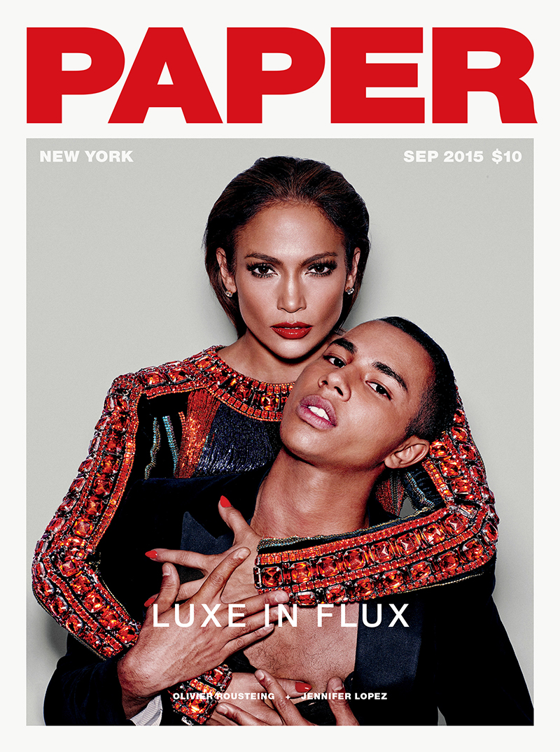 Paper Magazine “Lux in Flux” featuring Jeremy Scott and Olivier Rousteing