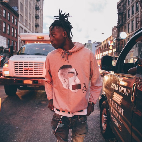 Spotted: Joey Bada$$ in McQ Alexander McQueen