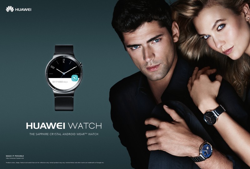 Huawei Watch 2015 Campaign Featuring Sean O’Pry and Karlie Kloss