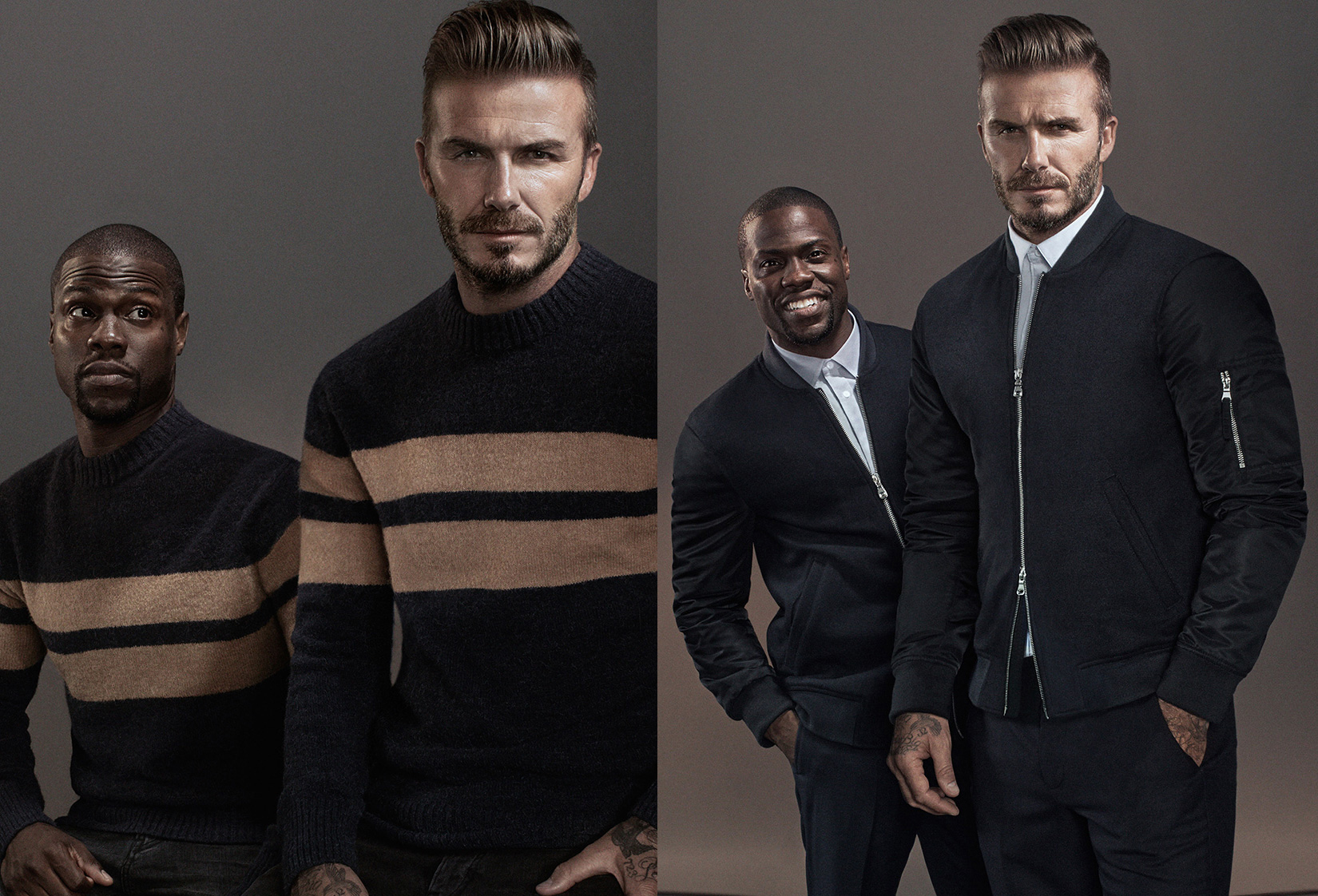 Kevin Hart & David Beckham for H&M Fall 2015 Campaign