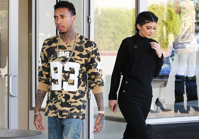 Spotted: Tyga in A BATHING APE and Saint Laurent Skate Sneakers