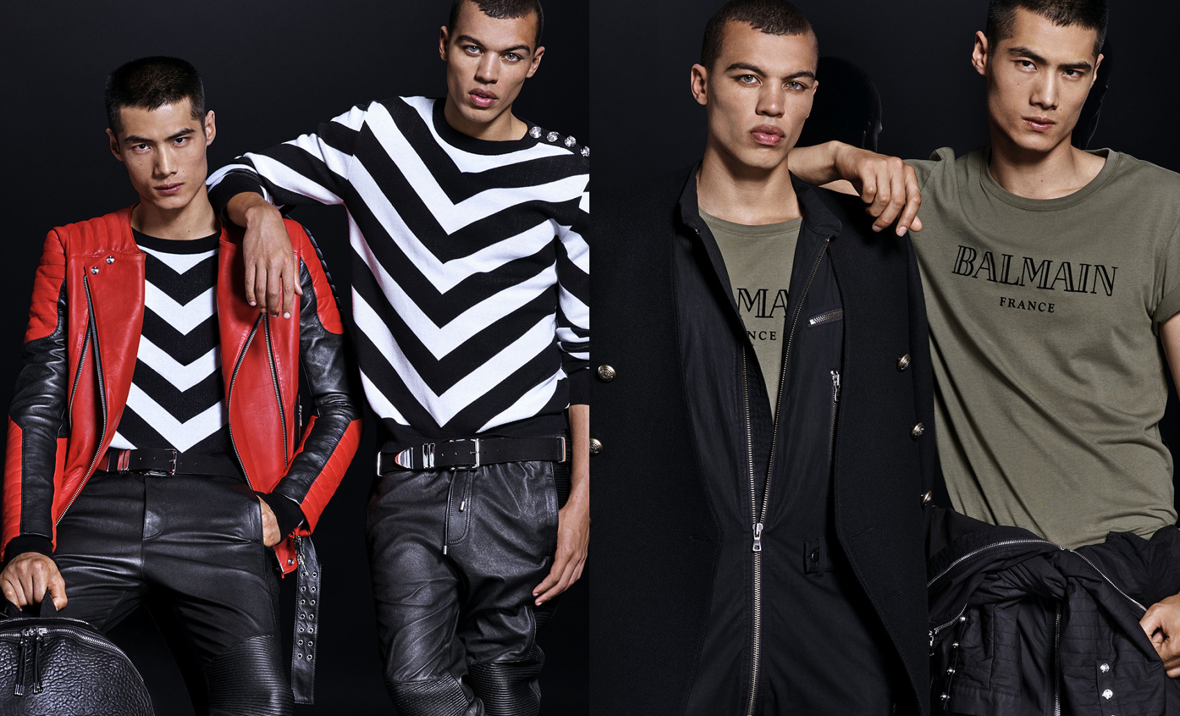 H&M x Balmain Full Menswear Lookbook