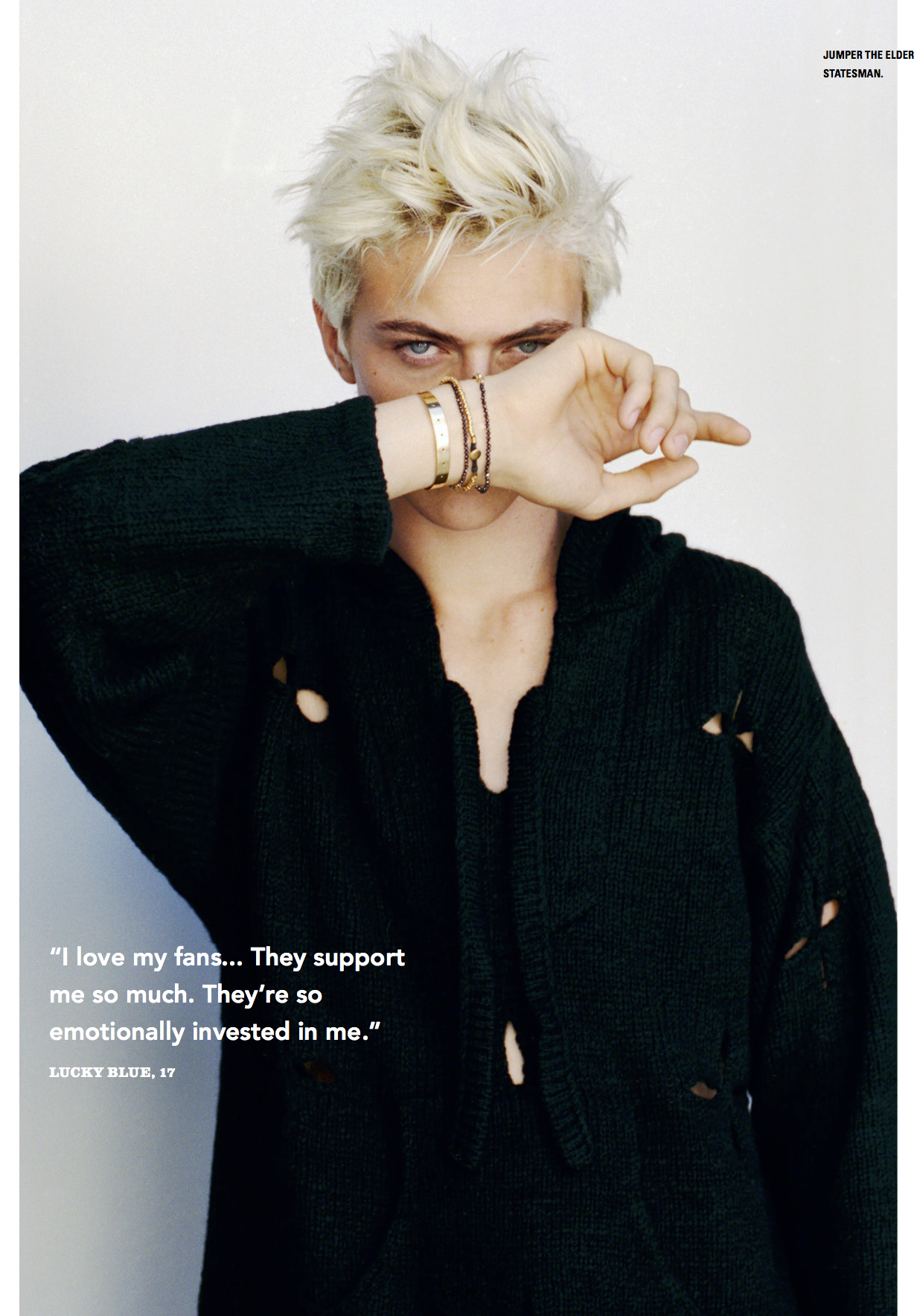 Lucky Blue Smith Features in i-D