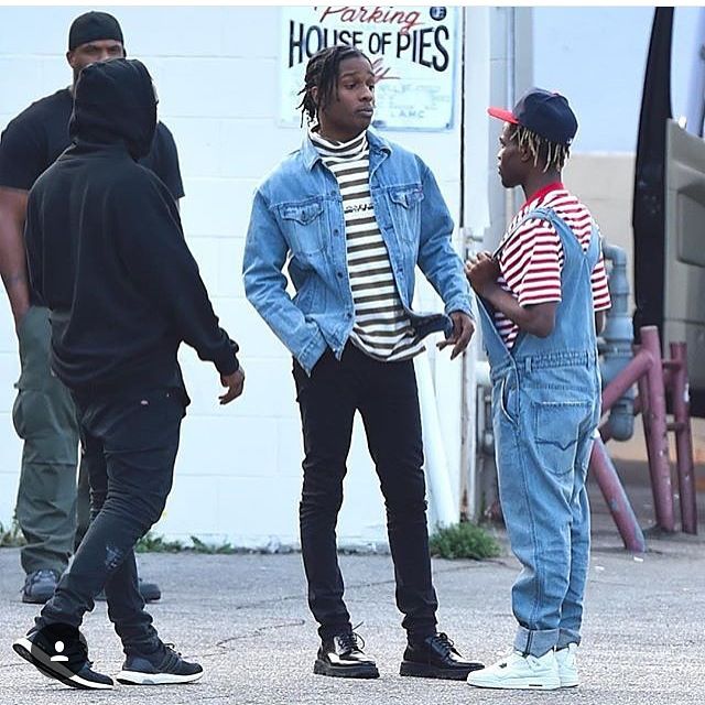 Get the look: A$ap Rocky & Ian Connor in stripes