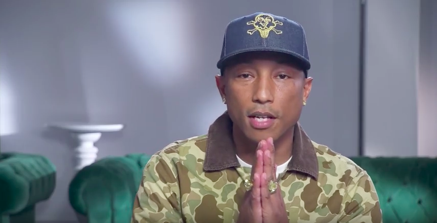 Pharrell Accepts Collaboration of the Year Award 2015