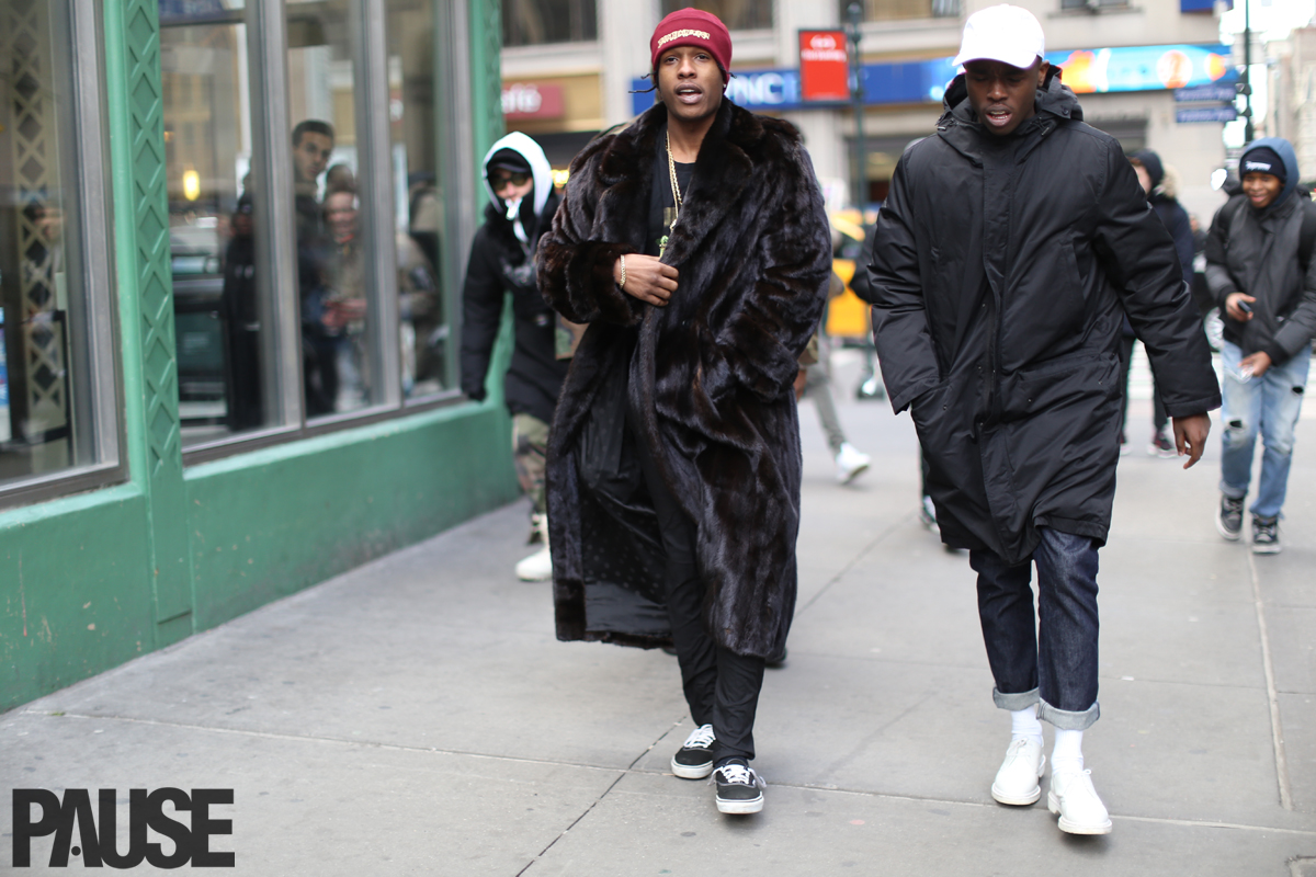 Street Style Special: A$AP Rocky in Fur Coat to Yeezy Season 3