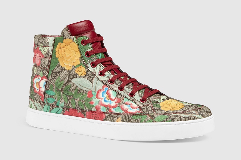 Gucci Spring 2016 Floral Print Sneakers