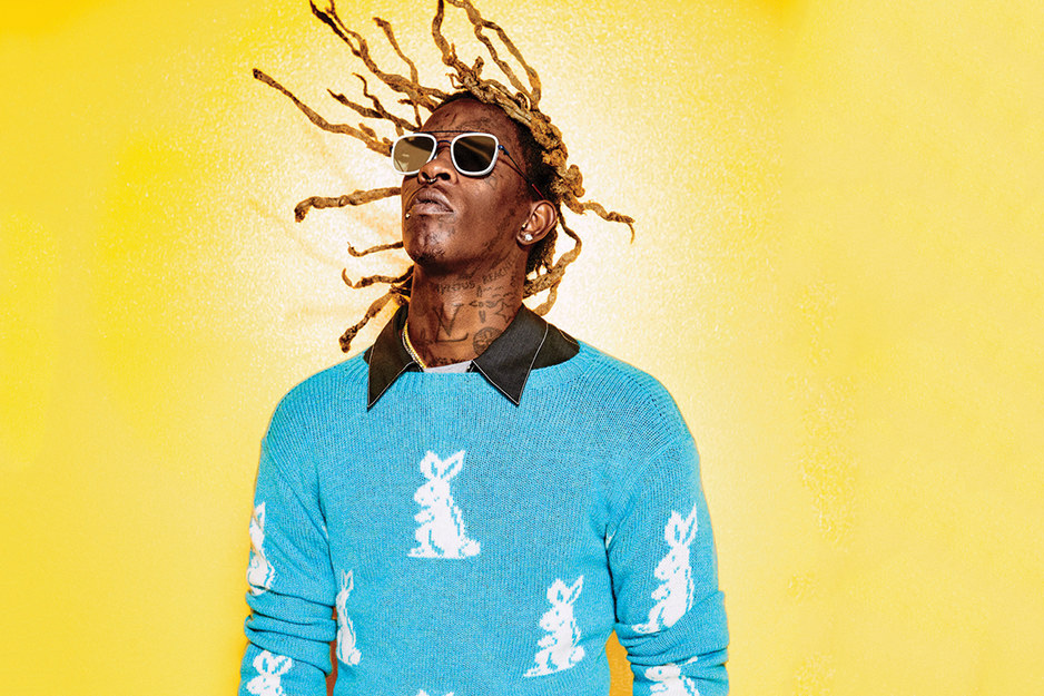 Young Thug Poses In Colourful Editorial for GQ