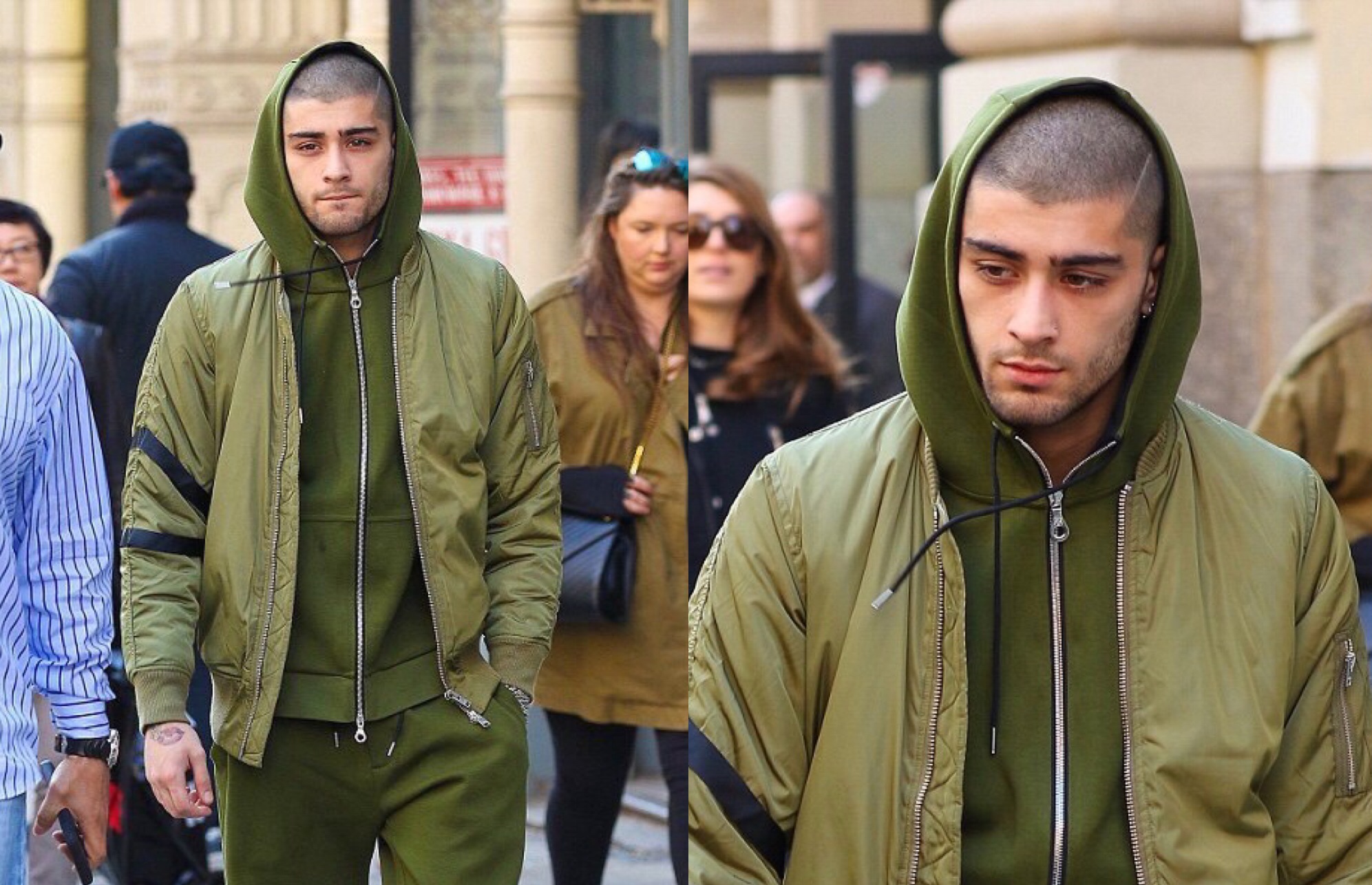 Spotted: Zayn Malik in All-Green-Everything
