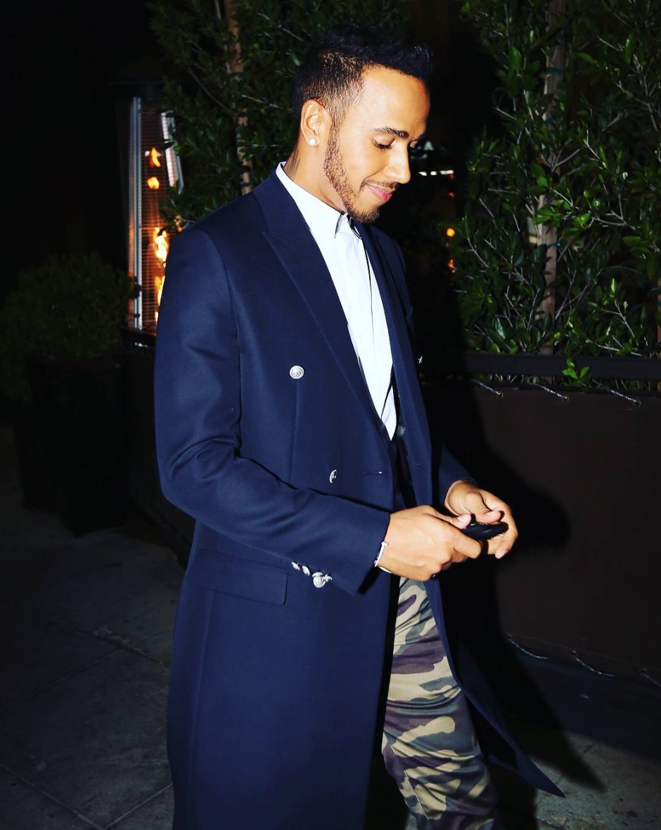 Spotted: Lewis Hamilton in Dior Spring/Summer 2016 Camo Pants