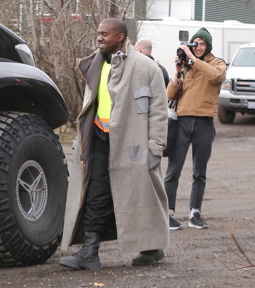 Spotted: Kanye West Films Video In Iceland In Yeezy 1050 Boots