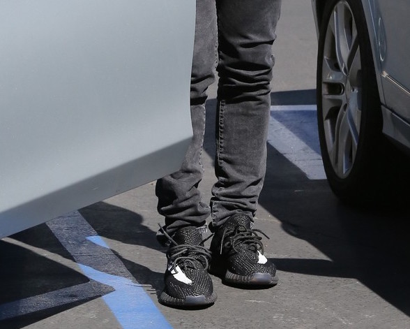 Spotted: Kanye West In Calabasas Wearing Yeezy Season 3 Sneakers