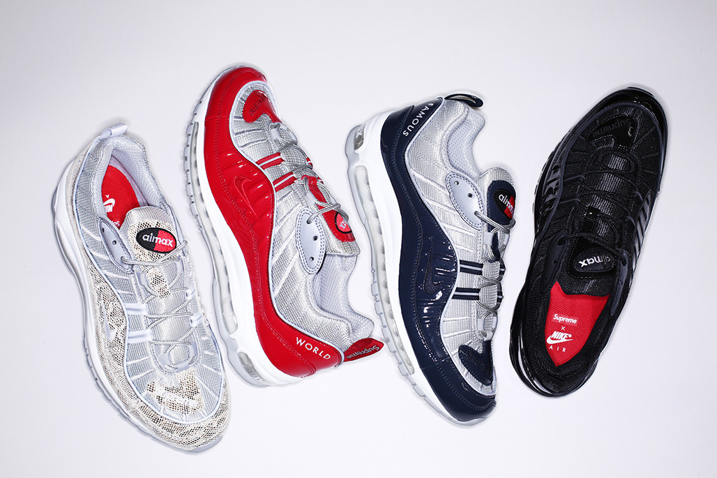 Supreme x Nike Air Max 98 Full Collection Launches This Weekend