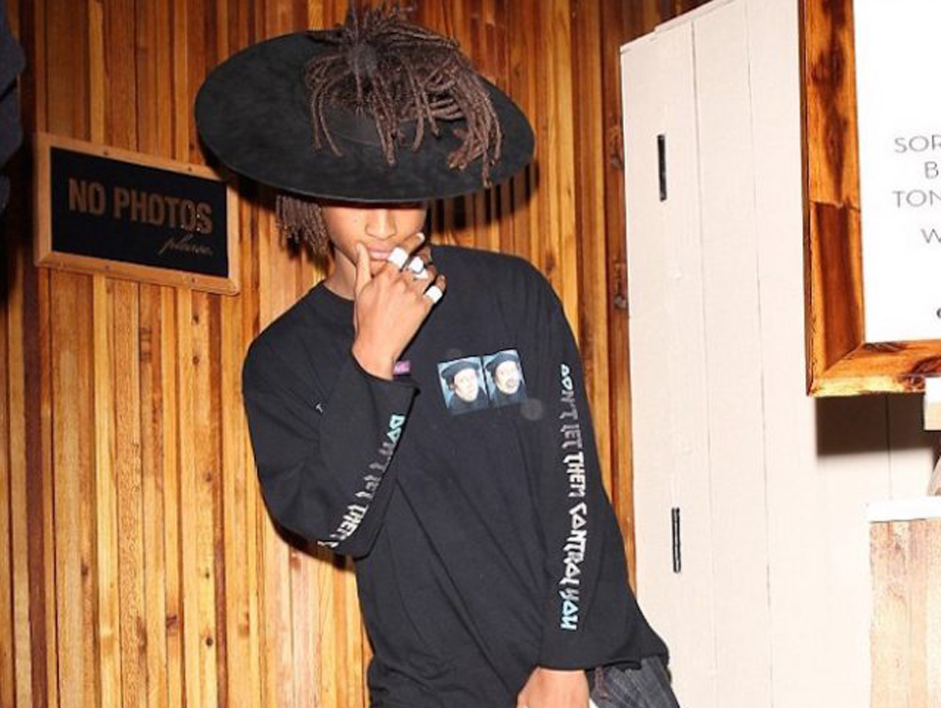 Spotted: Jaden Smith at Gigi Hadid’s 21st Birthday In MSFTS T-Shirt