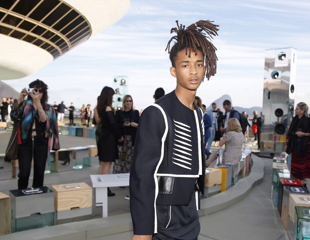 Jaden Smith Opts for Gold Cartier Rings As Hair Ties At Louis Vuitton 2017 Show