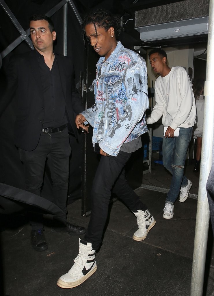 Spotted: ASAP Rocky In Vintage Rick Owens Sneakers