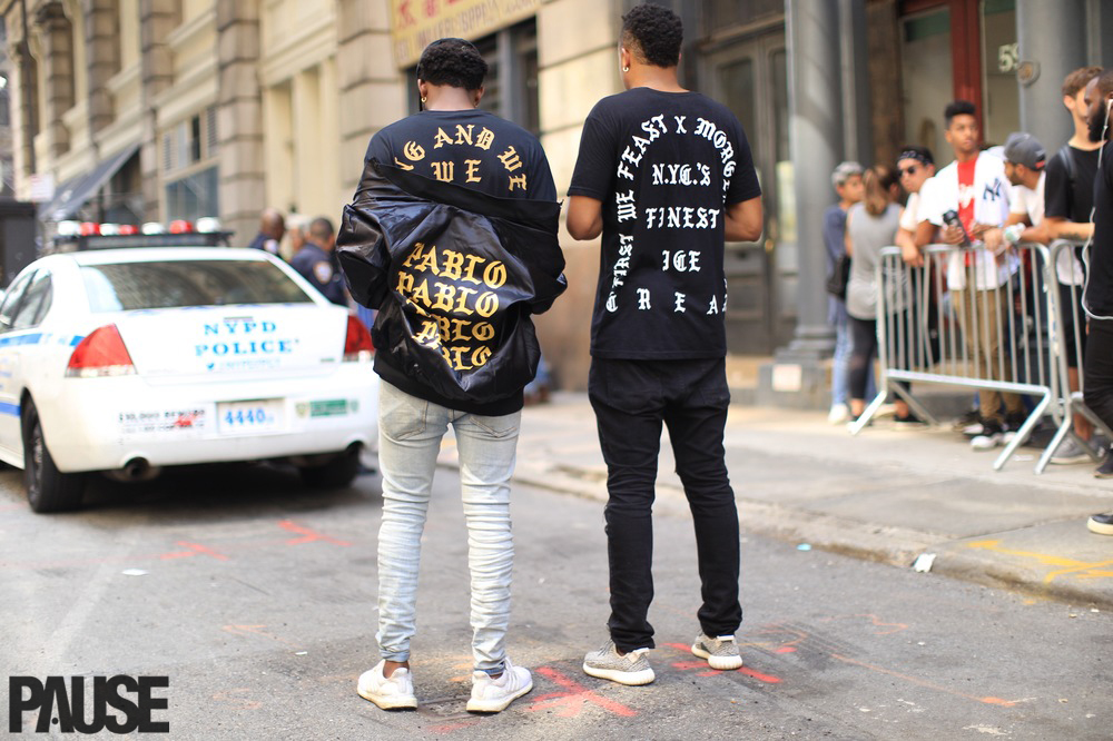 Street Style at Kanye West Pablo Pop-Up in New York City