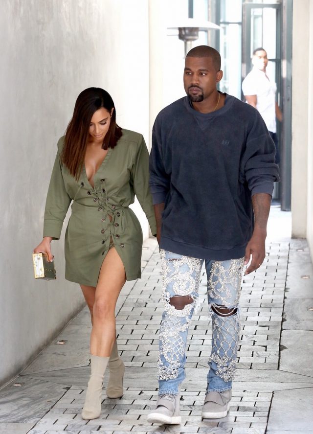 Spotted: Kanye West In Custom Fear Of God Jeans