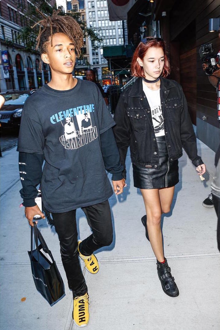 SPOTTED: Jaden Smith In MSFTSrep and Adidas x Pharrell NMD