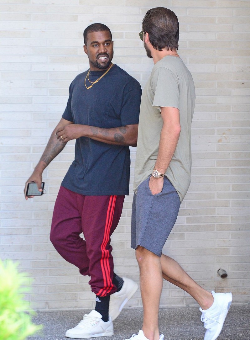 SPOTTED: Kanye West & Scott Disick In Casual Looks