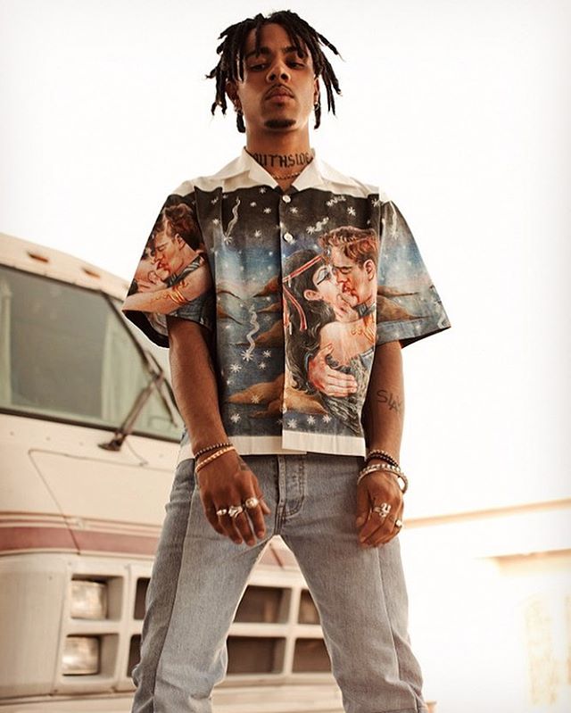 SPOTTED: Vic Mensa Rocks Prada Shirt for GQ Style