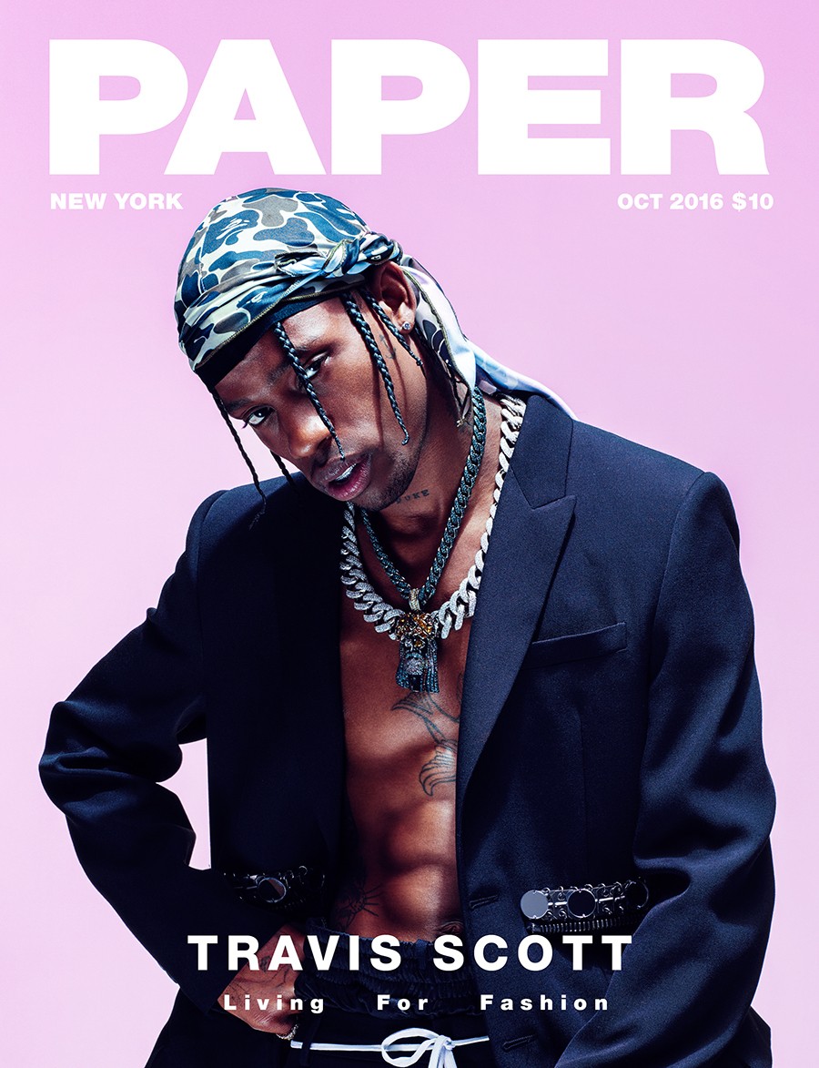 Travis Scott Hits PAPER Magazine Cover