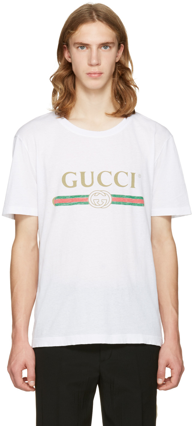 SSENSE Launches New Gucci White Logo T-Shirt