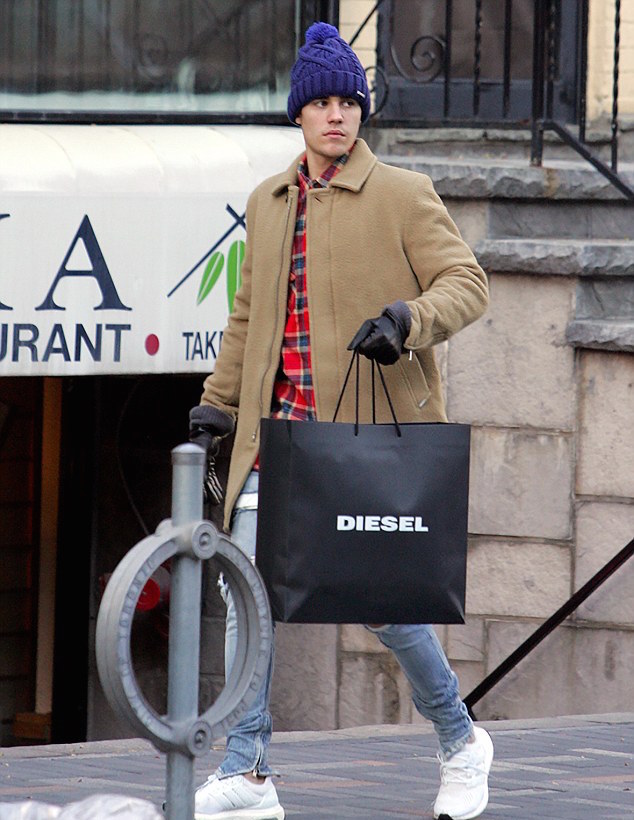 SPOTTED: Justin Bieber In Diesel, Fear Of God & Adidas