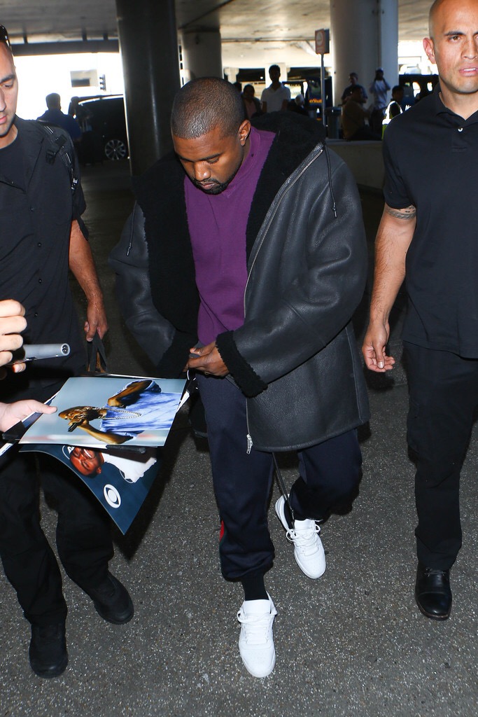 SPOTTED: Kanye West Yeezy Season 3 Shearling & Gucci Pants
