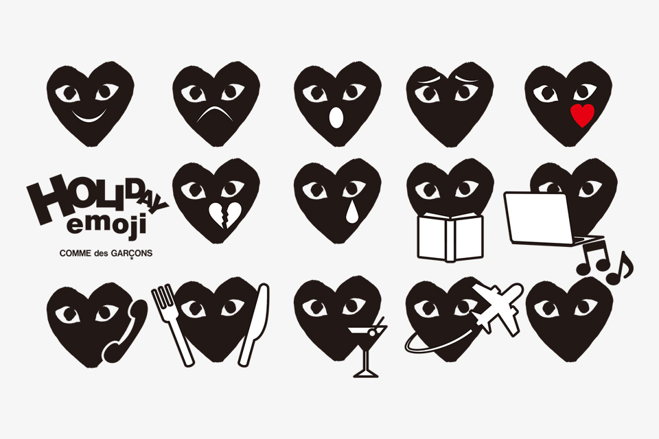 Comme des Garcons Unveil Play Heart Emoji Pack