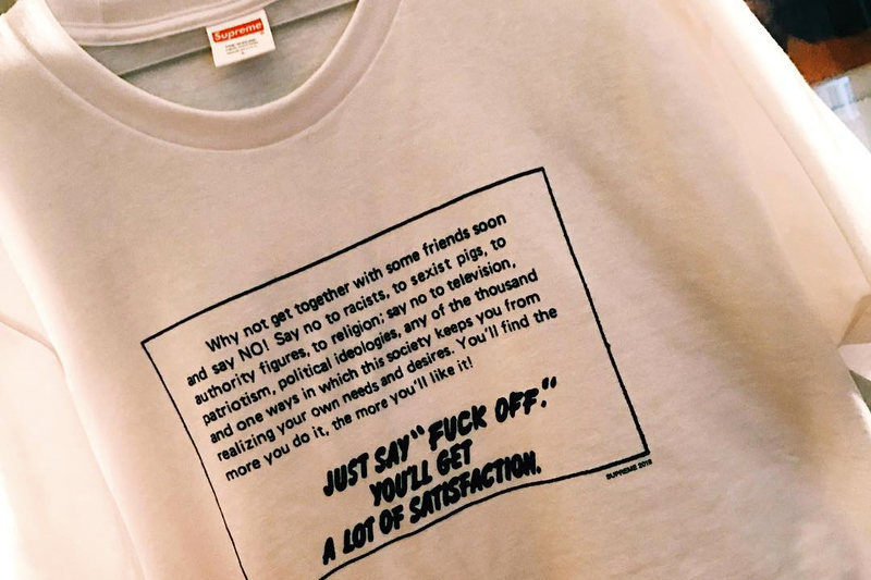 Supreme Creates Politically-Charged T-Shirt