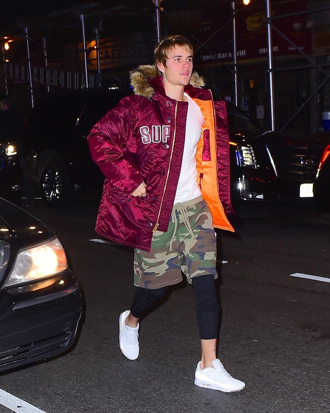 SPOTTED: Justin Bieber in Supreme and F.O.G