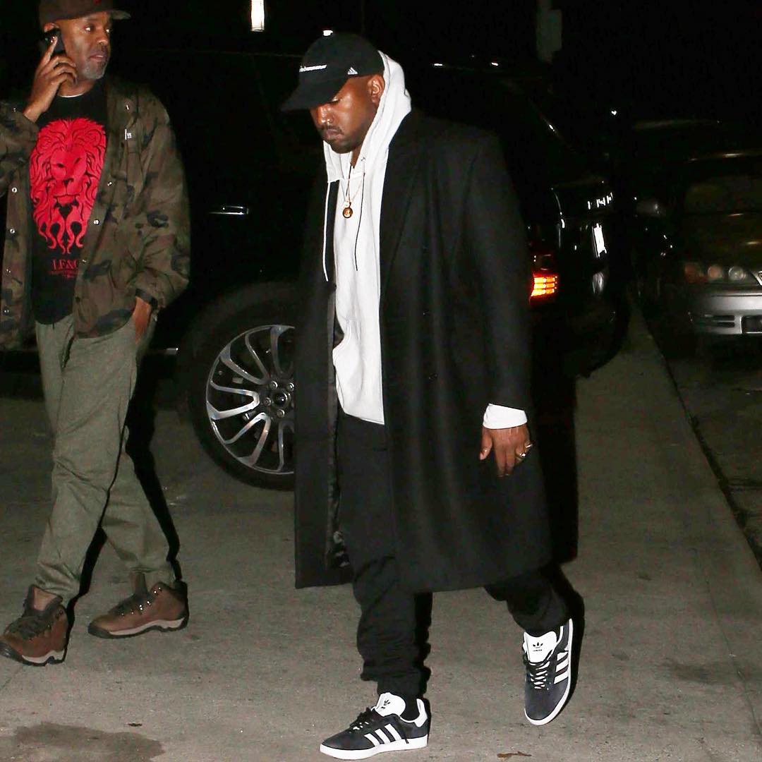SPOTTED: Kanye West & Tyga In Adidas Gazelle Sneakers