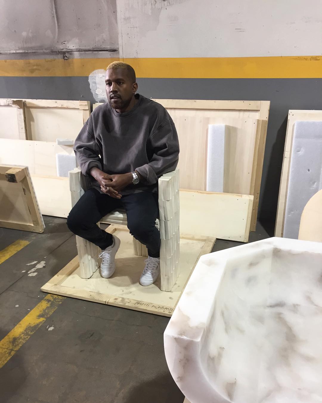 Kanye West’s First Appearance Since Hospital In Unreleased Adidas Yeezy Season 4