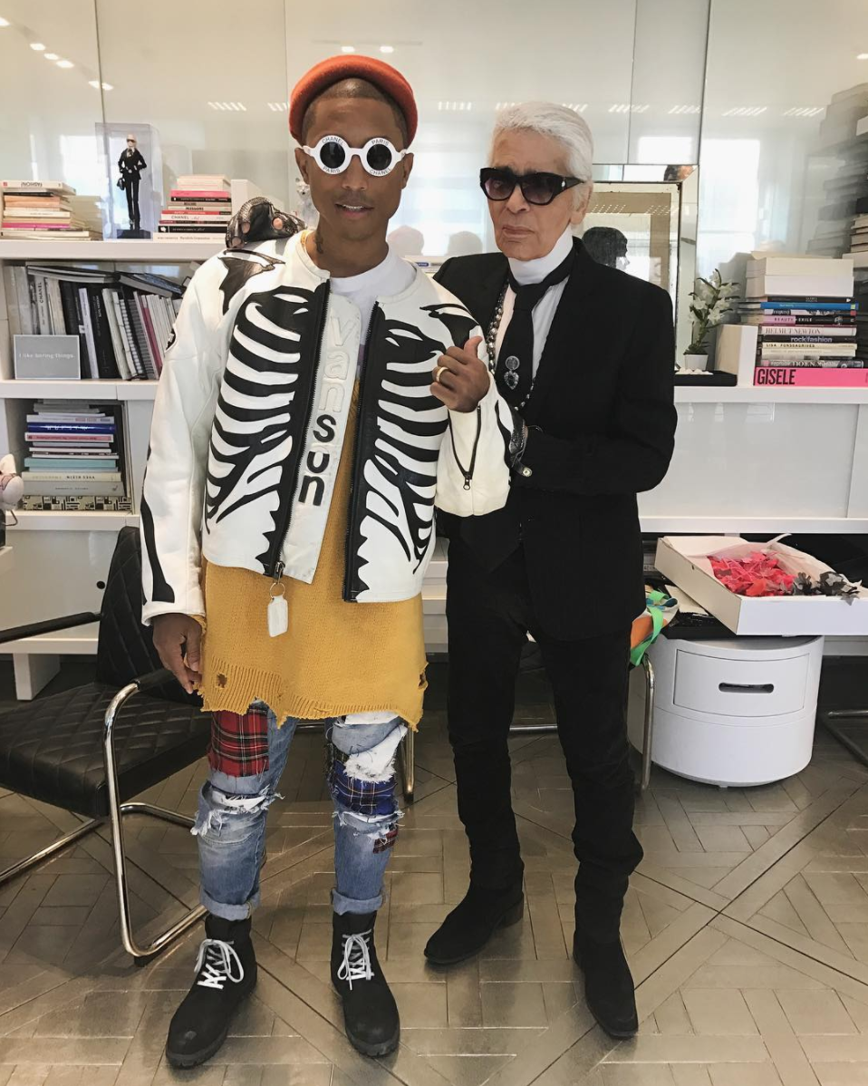 SPOTTED: Pharrell Williams Goes Super Quirky