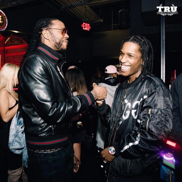 SPOTTED: 2 Chainz Hangs Out With A$AP Rocky Gucci’d Out