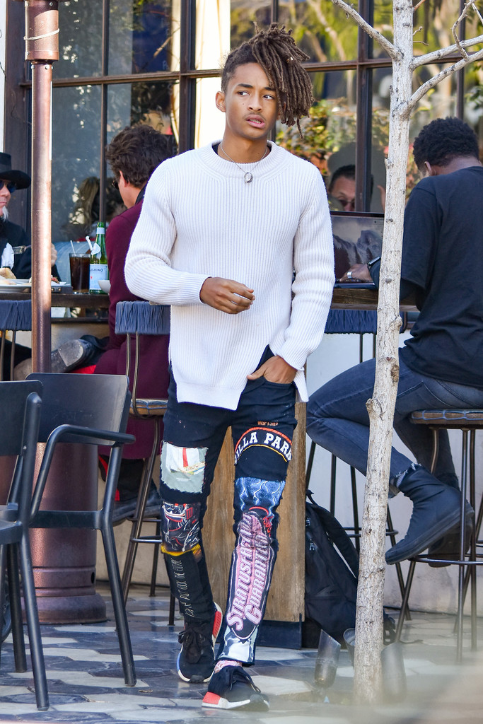 SPOTTED: Jaden Smith In Louis Vuitton, MSFTSrep Jeans And Adidas Sneakers