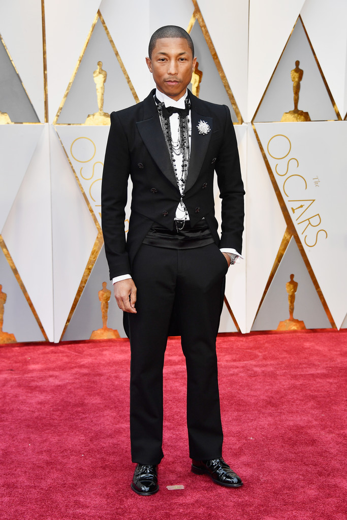 SPOTTED: Pharrell Williams At The Oscars In Chanel