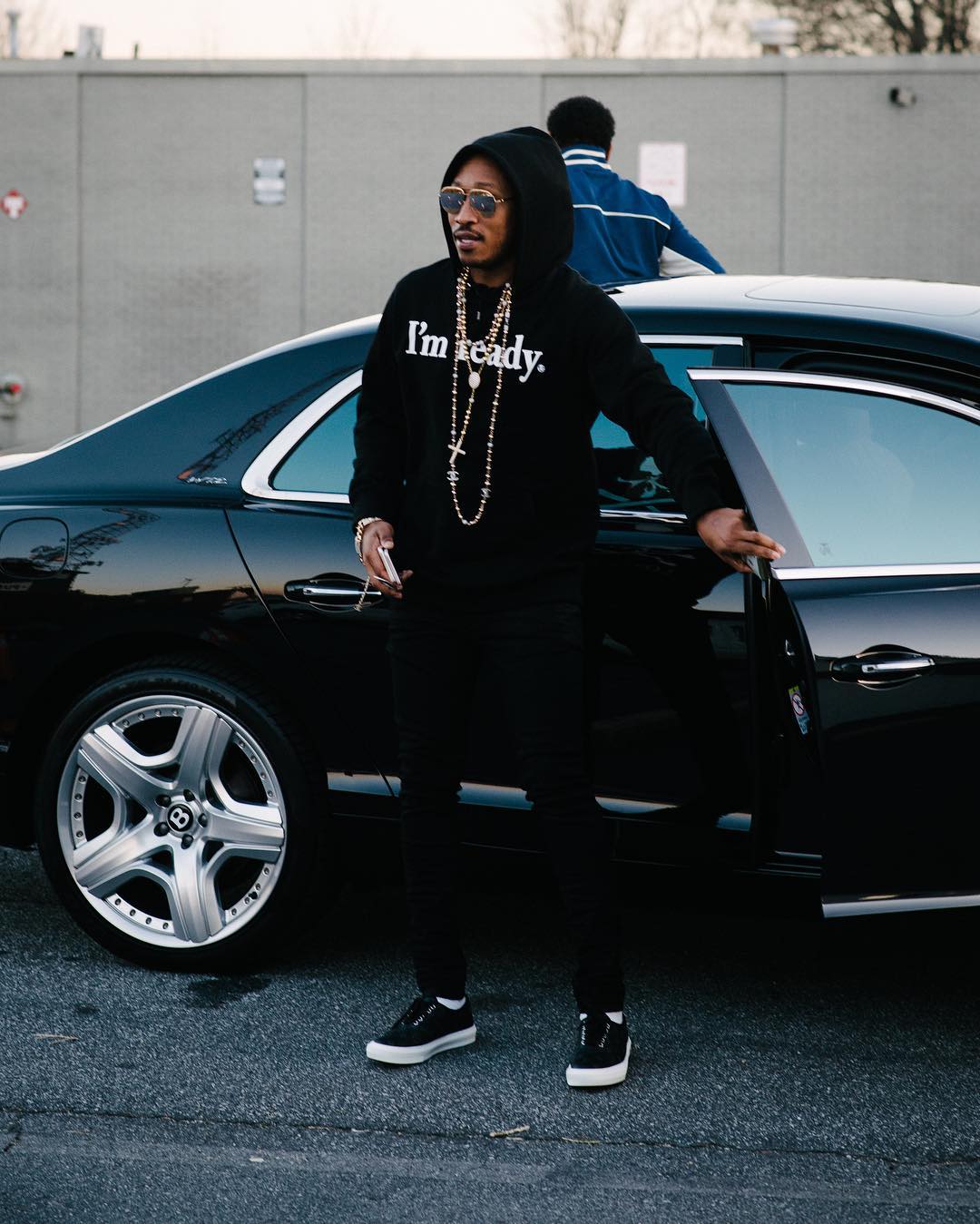 SPOTTED: Future In mastermind JAPAN Hoodie and Louis Vuitton Sneakers
